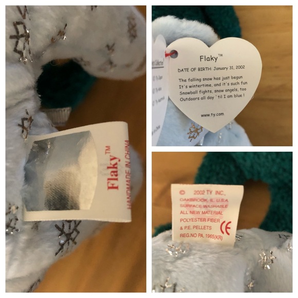 (3) Vintage Ty Beanie Babies - 2001 & 2002 - Picture 5 of 7